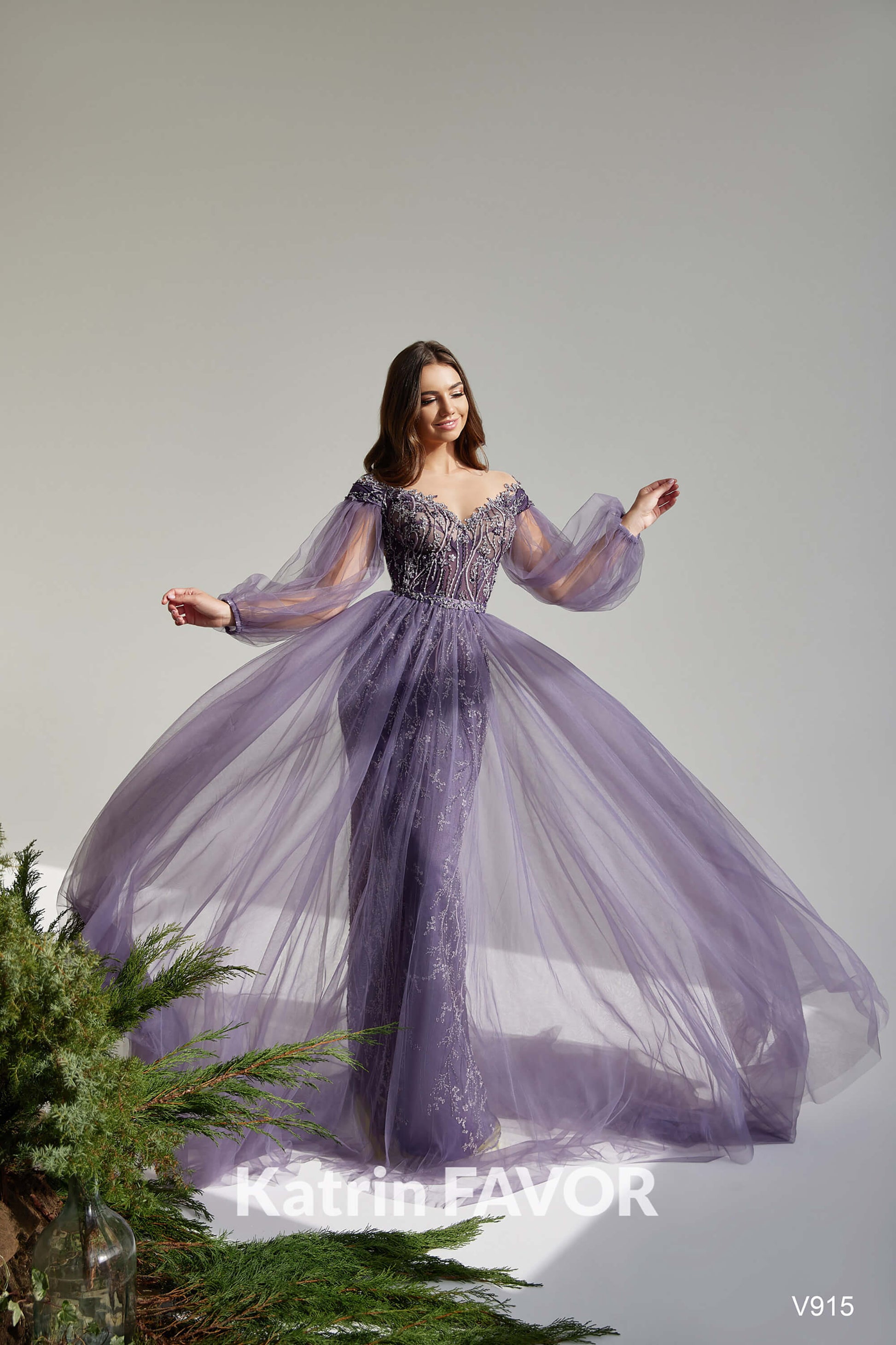 Fairy colorful alternative wedding dress